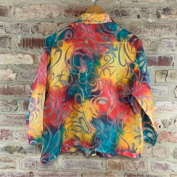 Toni morgan colorful blouse large - Picture 4 of 6
